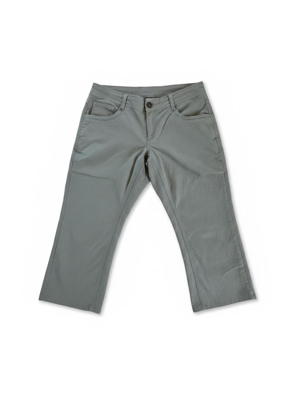 KÜHL Cropped Hiking Pants Taupe Gray Greige Utility Capri Women’s 8/10